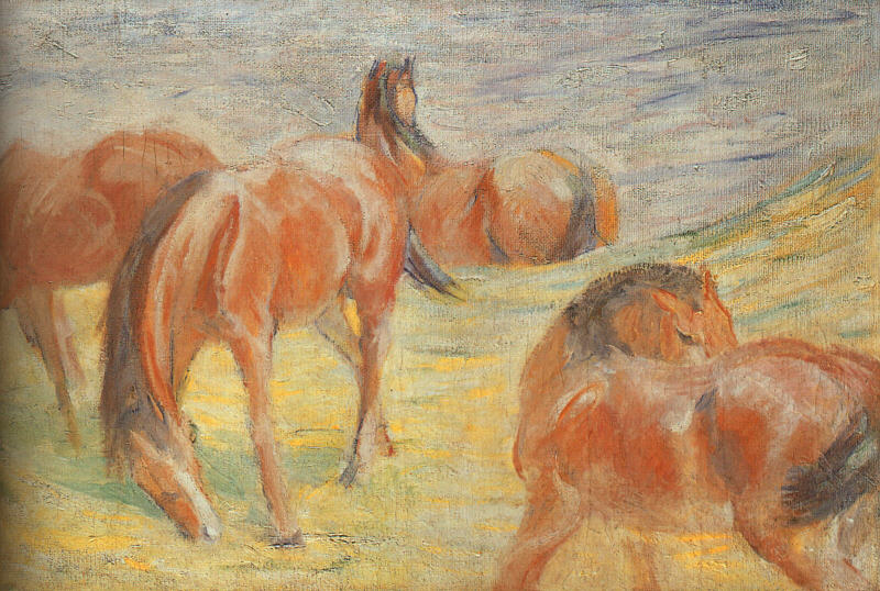 Franz Marc Grazing Horses I